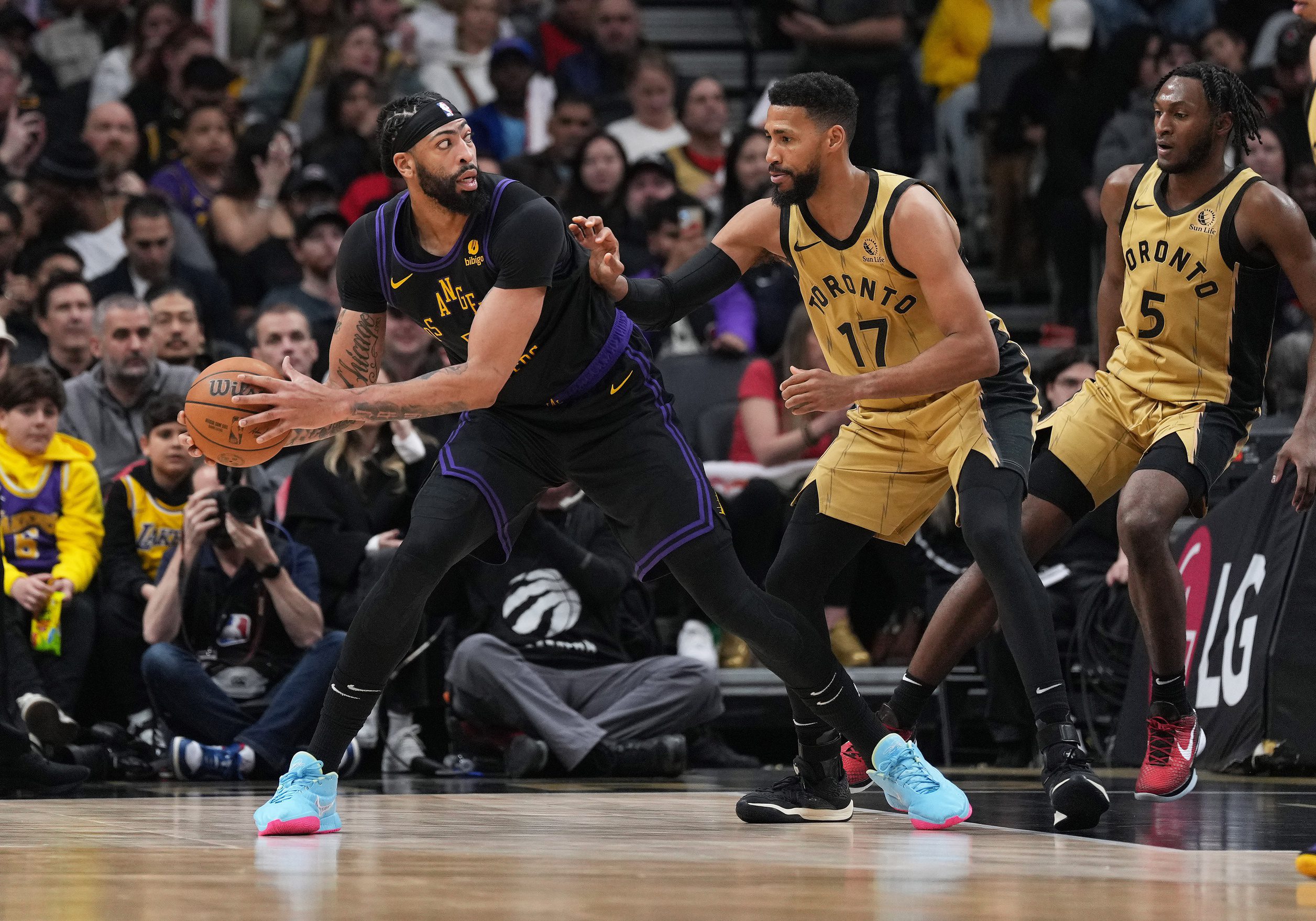 Los Angeles Lakers' Anthony Davis Finally Ends Wild Drought That Lasted 1,968 Days in Win vs. Toronto Raptors 3 Los Angeles Lakers, Anthony Davis