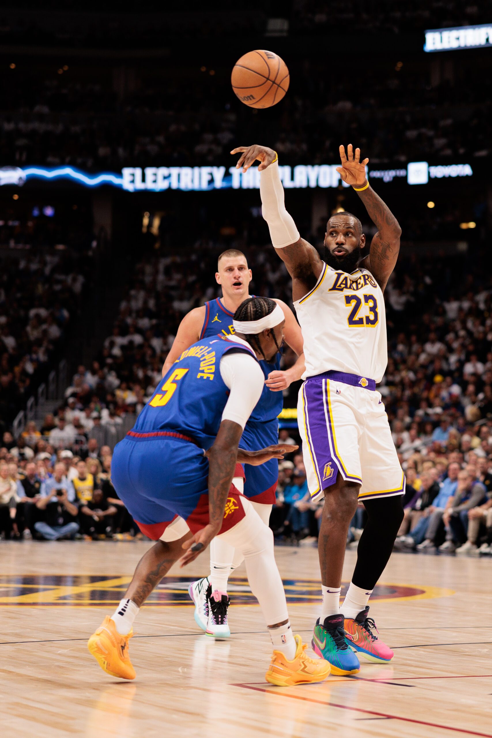 Austin Rivers Gets Honest About the Los Angeles Lakers' Struggles As They Fall to the Denver Nuggets in Game 2 1 Los Angeles Lakers, LeBron James
