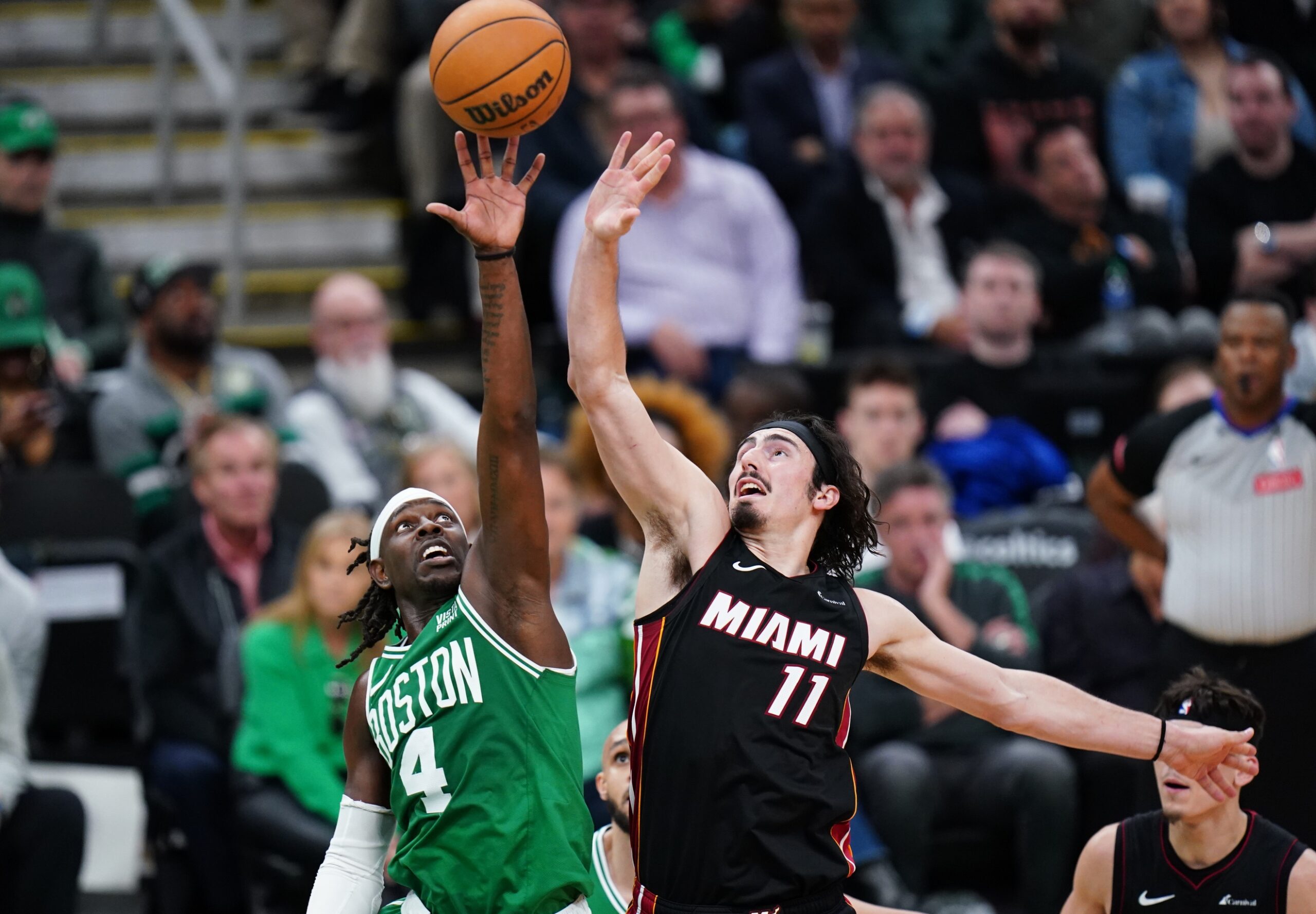 Miami Heat: Jaime Jaquez Jr. Goes Viral for His 'Impulse Decision' to Sport a New Eye-Catching Look in His ECF Game 1 Interview 1 Miami Heat, Boston Celtics, Jaime Jaquez Jr.