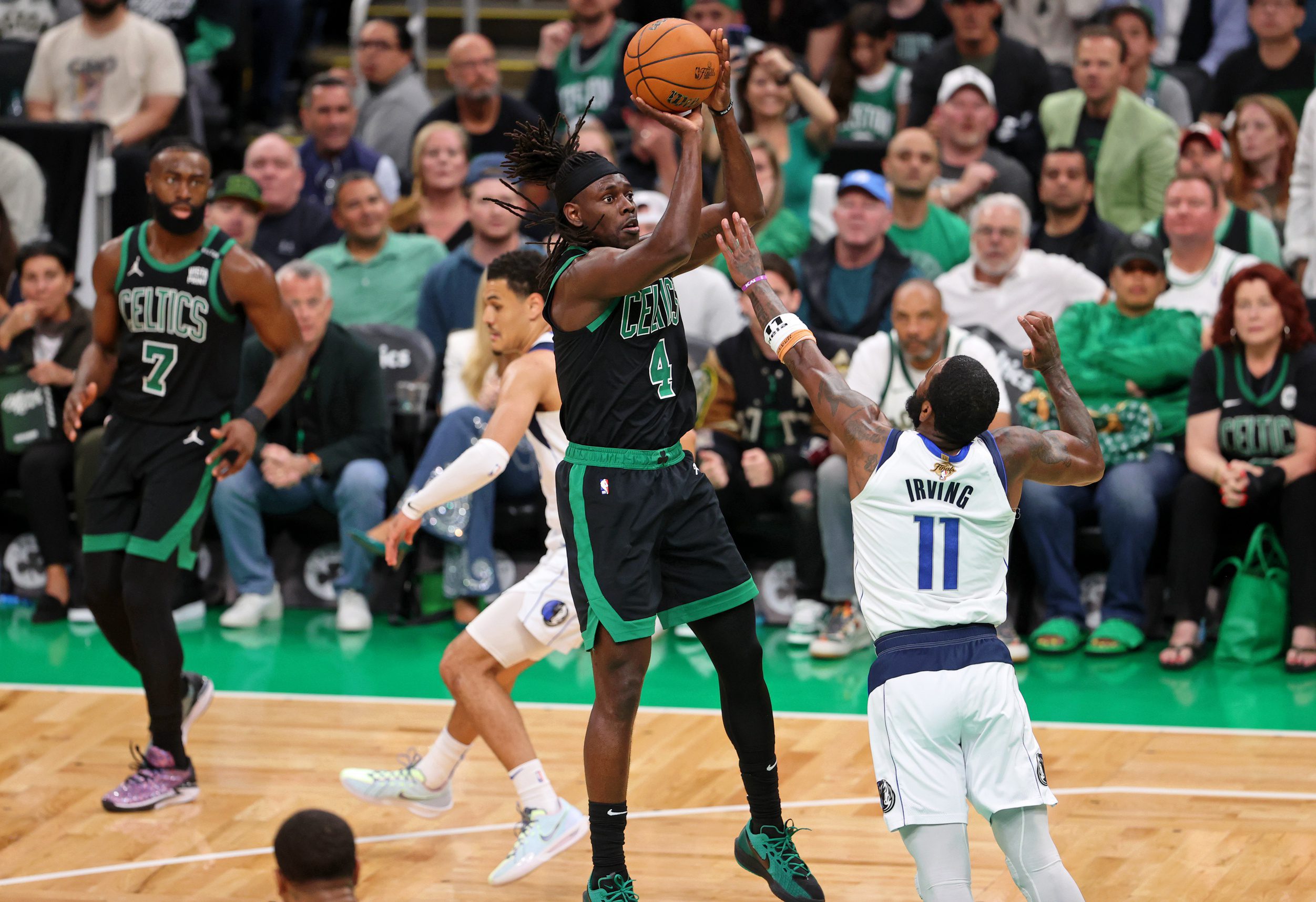 Boston Celtics' Jrue Holiday Reveals Proven Anti-Kyrie Irving Tactic Ahead of 2024 NBA Finals Game 3 1 Boston Celtics, Jrue Holiday