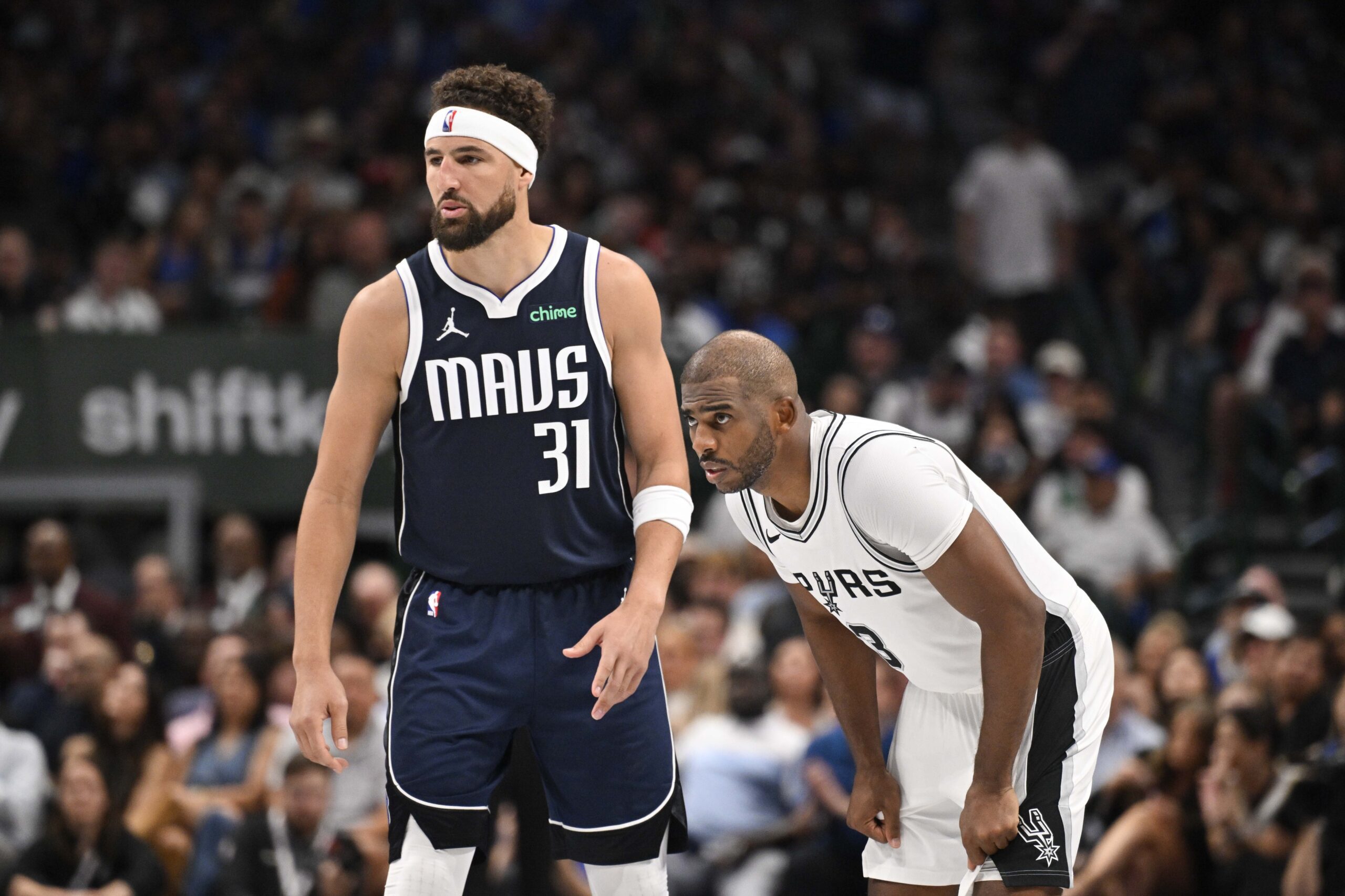 San Antonio Spurs: Chris Paul Hits 1 New Statistical Low in Opening Day Defeat Vs. Dallas Mavericks 1 Dallas Mavericks, Klay Thompson, San Antonio Spurs, Chris Paul
