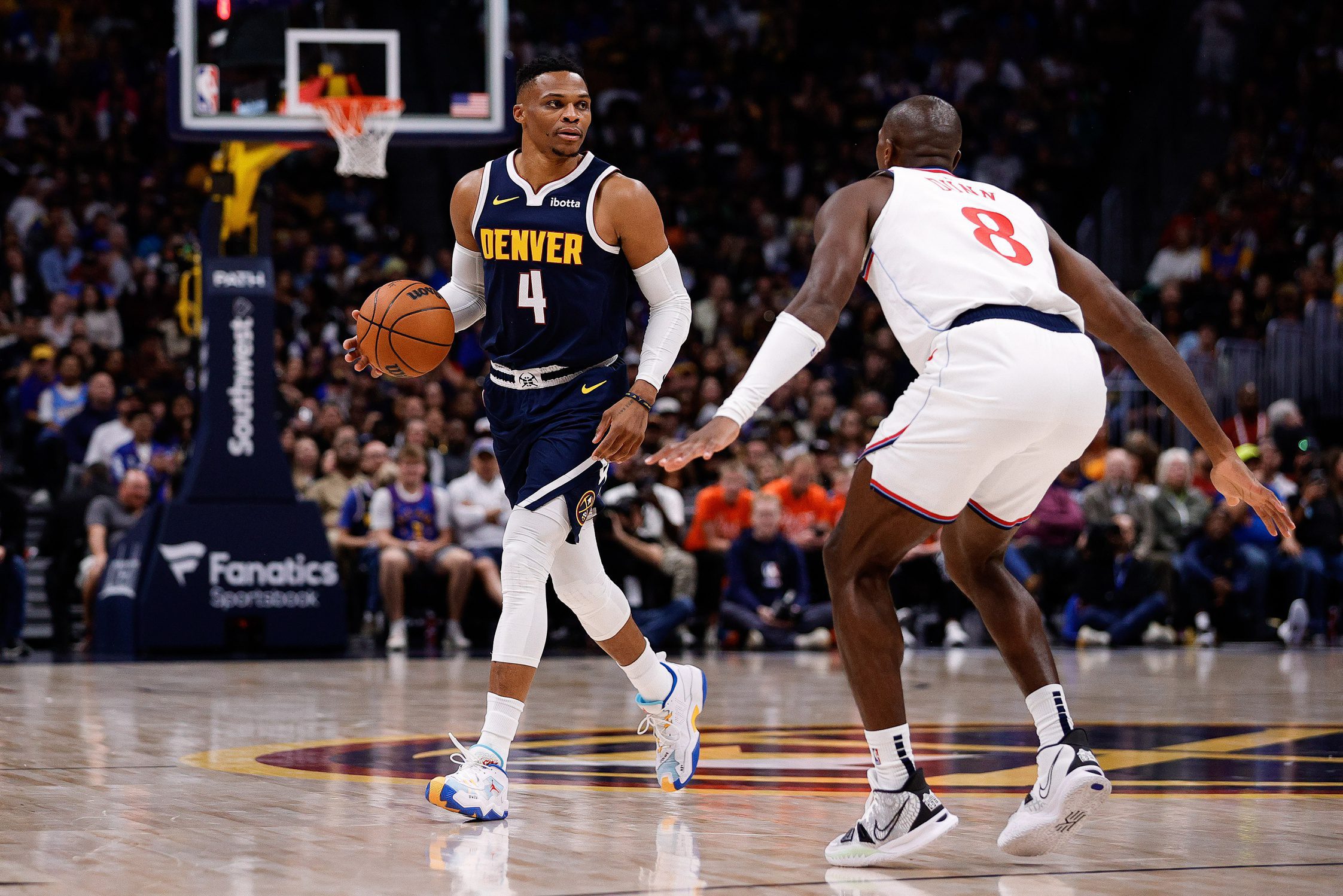Fans Laugh As Russell Westbrook Have Extremely Embarrassing Performance In Nuggets-Clippers 1 Russell Westbrook, Denver Nuggets