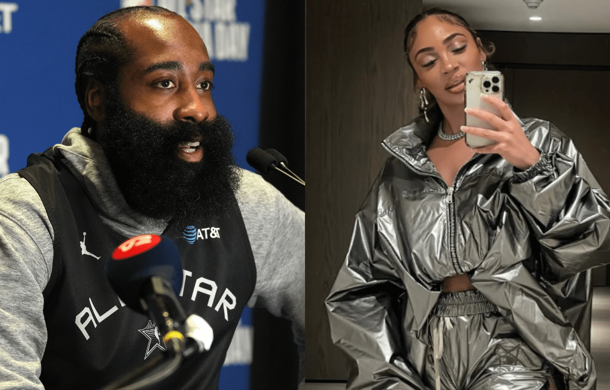 "Paige Bueckers. Wow": James Harden's GF Paije Speights Reacts To Paige Bueckers 40-Point Performance In Sweet 16 1 James Harden (left) and Paije Speights (right). Photo credits: Imagn images and @front_paije