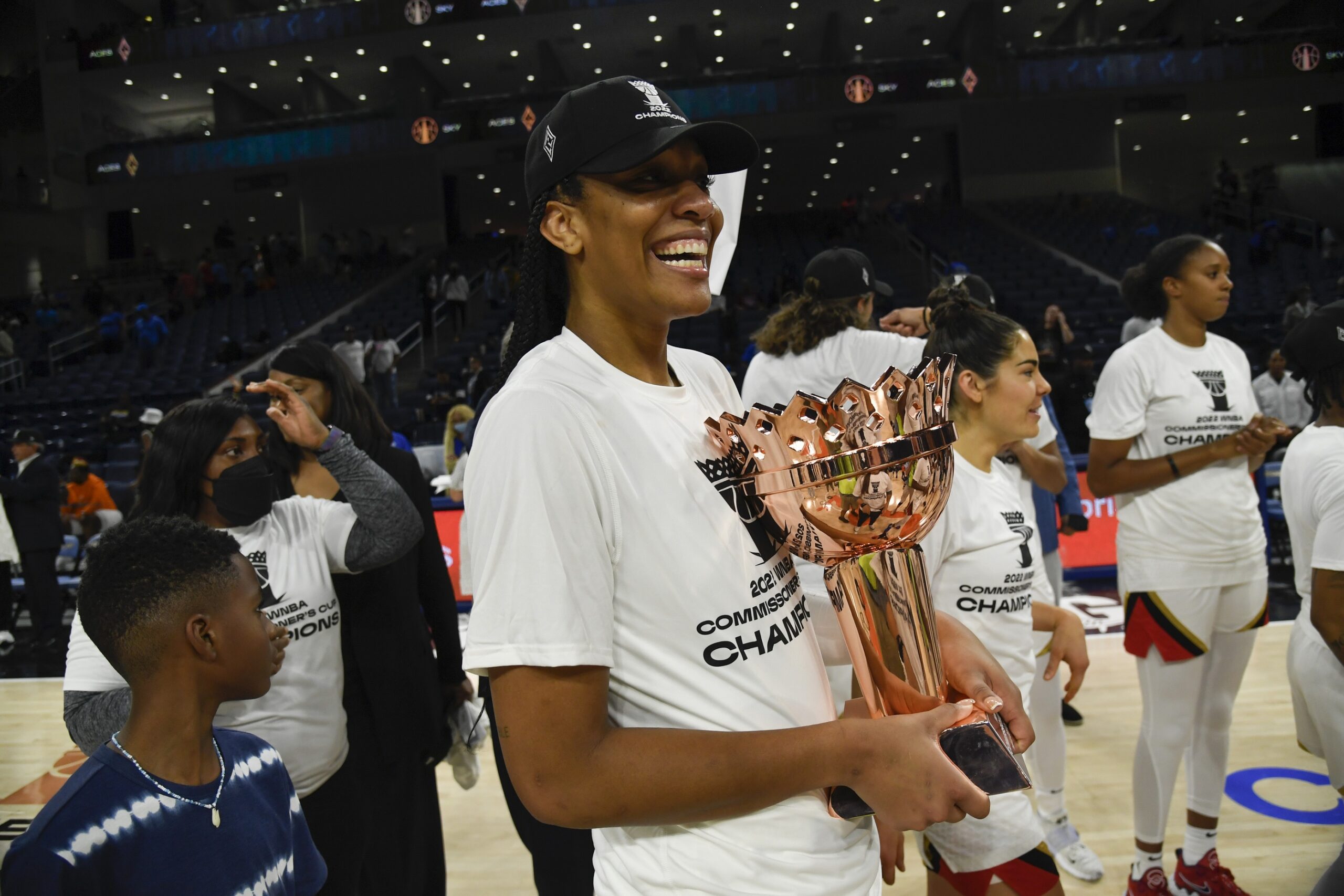 LOOK: A'Ja Wilson Patterns New Hair Color With A'one Colorway Entering Year 8 In WNBA 4 WNBA, A'ja Wilson