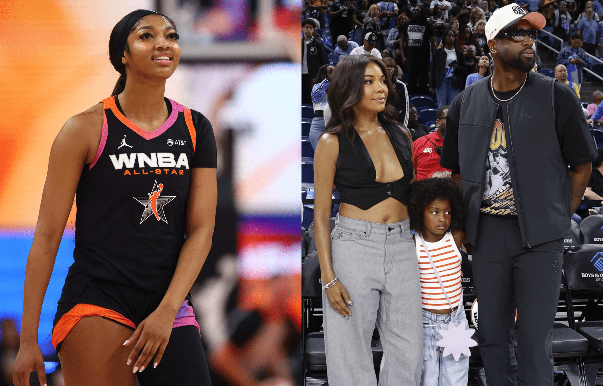 "T-Minus 5 Days": Angel Reese Show Eagerness To Start Chicago Sky Training Camp With Her 'Girlies' 2 Chicago Sky star Angel Reese (left) and NBA legend Dwyane Wade with wife and daughter (right). Photo credits: Imagn