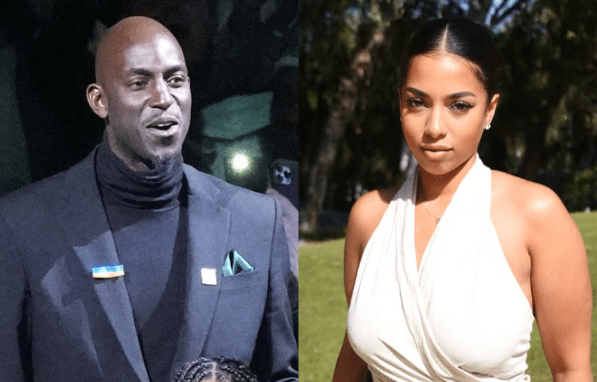"It Was Never Our Intention": Kevin Garnett & GF Teare Chandelier Breaks Silence On Domestic Dispute In Public Statement 1 Kevin Garnett, former NBA champion (left) and girlfriend Teare Candelier (right). Photo credits: Imagn and Instagram