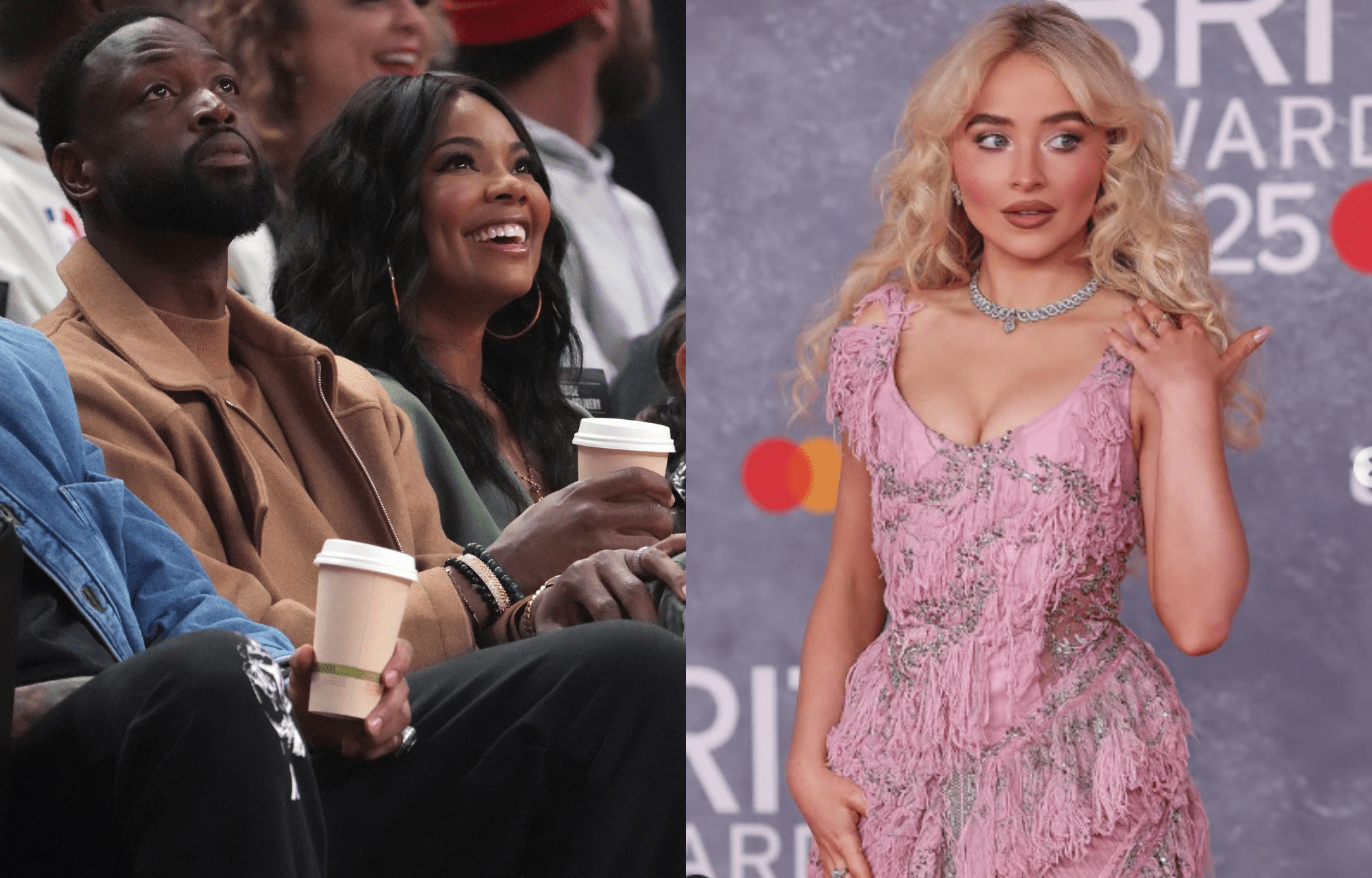 "Out Of Your Comfort Zone": Gabrielle Union Reacts To Dwyane Wade's SNL Post With Sabrina Carpenter 1 Gabrielle Union Reacts To Dwyane Wade’s SNL Appearance with Pop Singer Sabrina Carpenter. Photo credits: Imagn and Instagram
