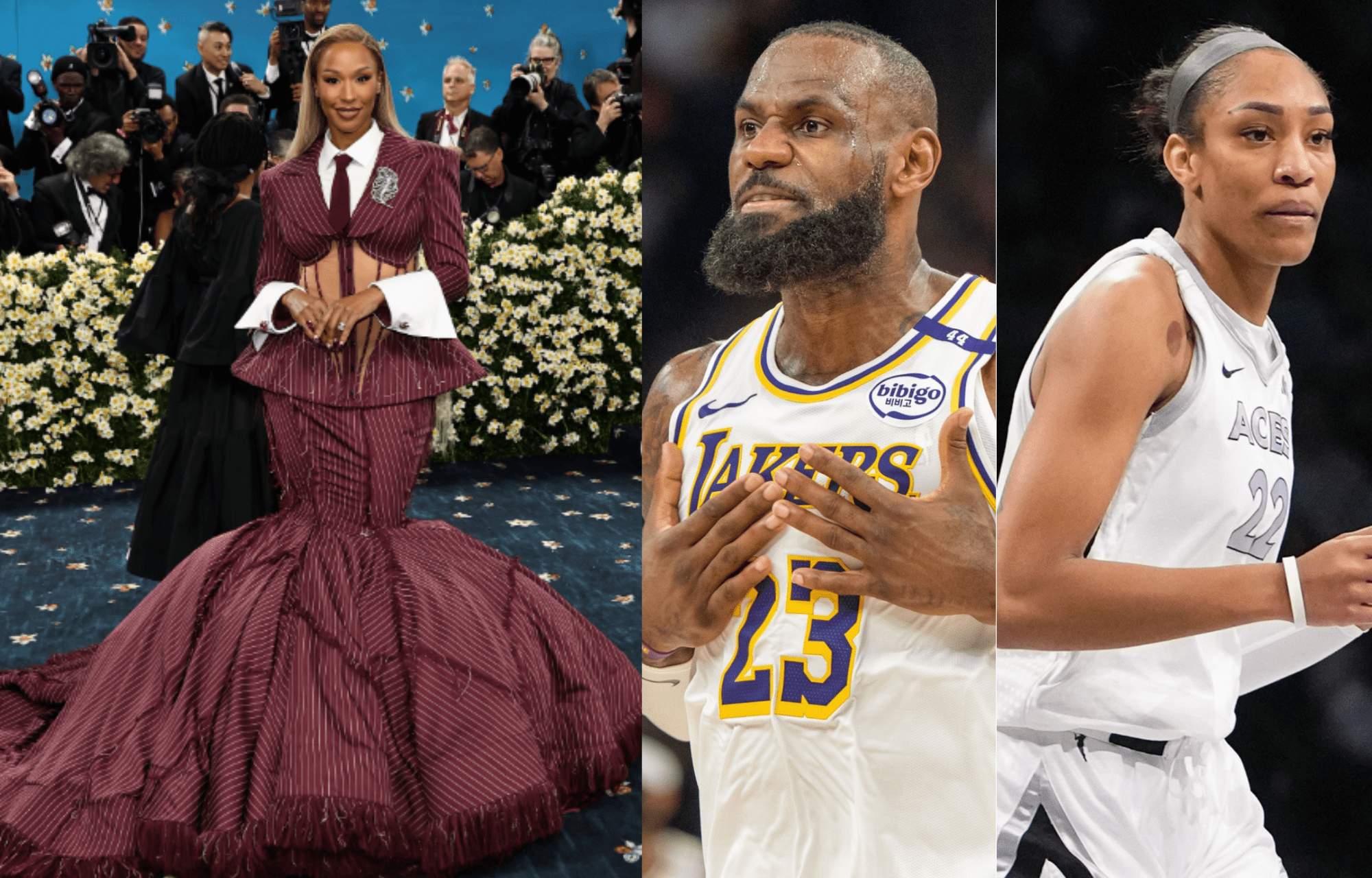 "What's 4+4??": Savannah James' Met Gala Look Draws Reaction From A'Ja Wilson, LeBron James 1 Savannah James’ Pre-Met Gala Gets A’ja Wilson, LeBron James’ Reaction. Photo credits: Instagram and Imagn