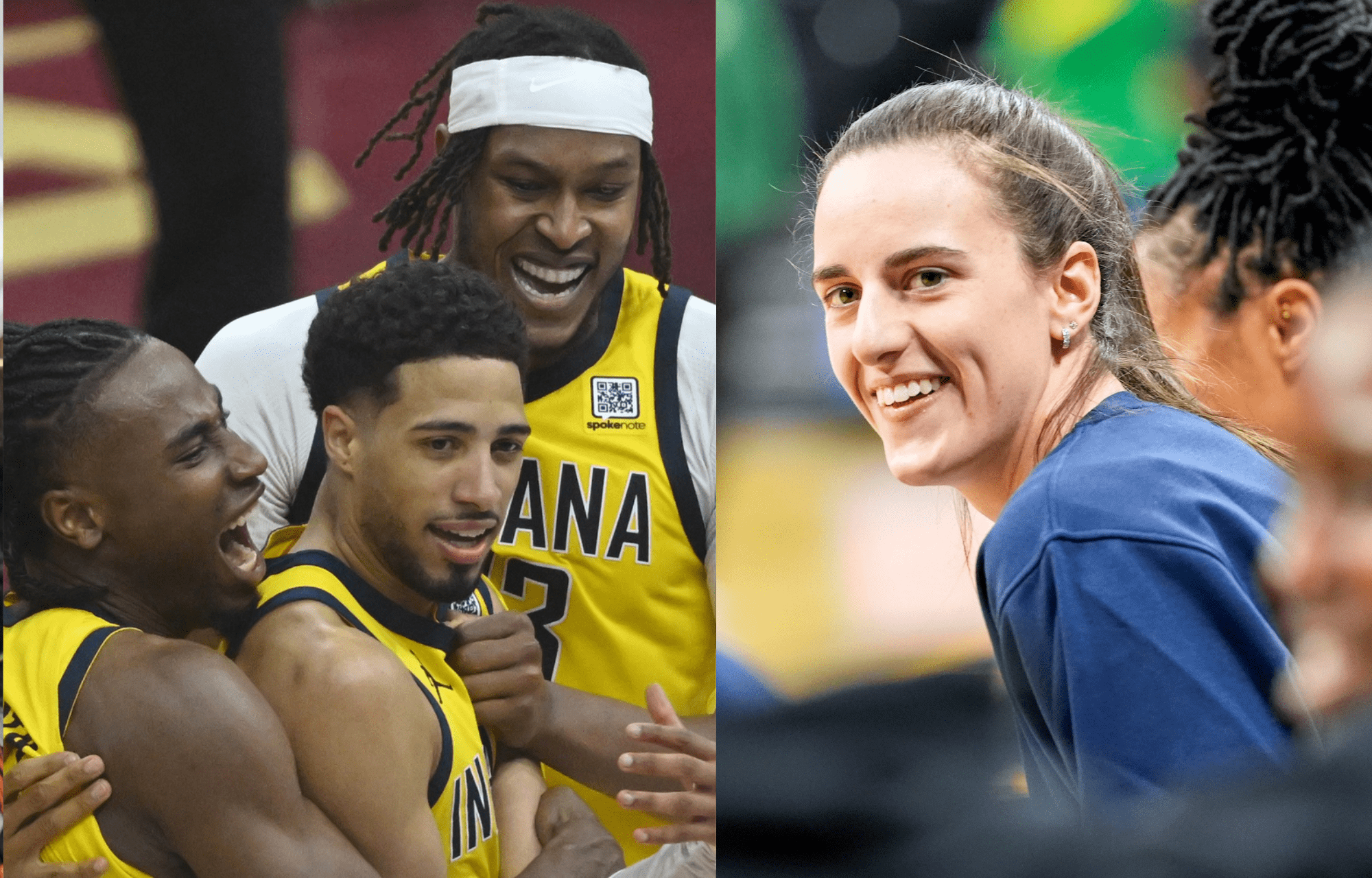"TY!!! WHAT A WIN!!!": Caitlin Clark Fired Up After Tyrese Haliburton's Game-Winner Vs Pacers In Game 2 1 Caitlin Clark Fired Up After Tyrese Haliburton's Game-Winner Vs Pacers In Game 2. Photo credits: Imagn