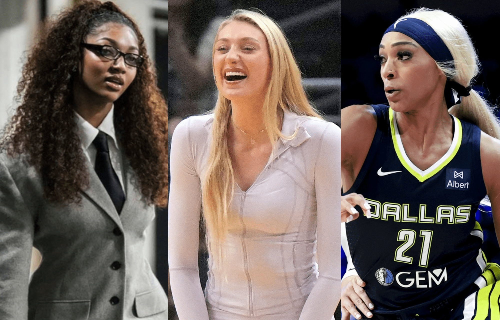 "Hate The Jersey, Love The Shoes": Angel Reese, Cameron Brink Reacts To DiJonai Carrington's Cowgirl Look 1 Angel Reese, Cameron Brink Reacts To DiJonai Carrington's IG post. Photo credits: Imagn