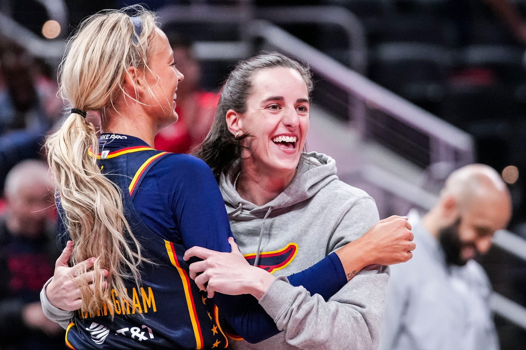 "The Best Starburst I've Ever Eaten": Caitlin Clark Sandwiched By Fever Blondes Gets Reaction From Sophie Cunningham 1 Caitlin Clark, Sophie Cunningham