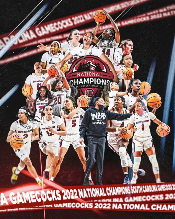 2022 champs South Carolina Gamecocks