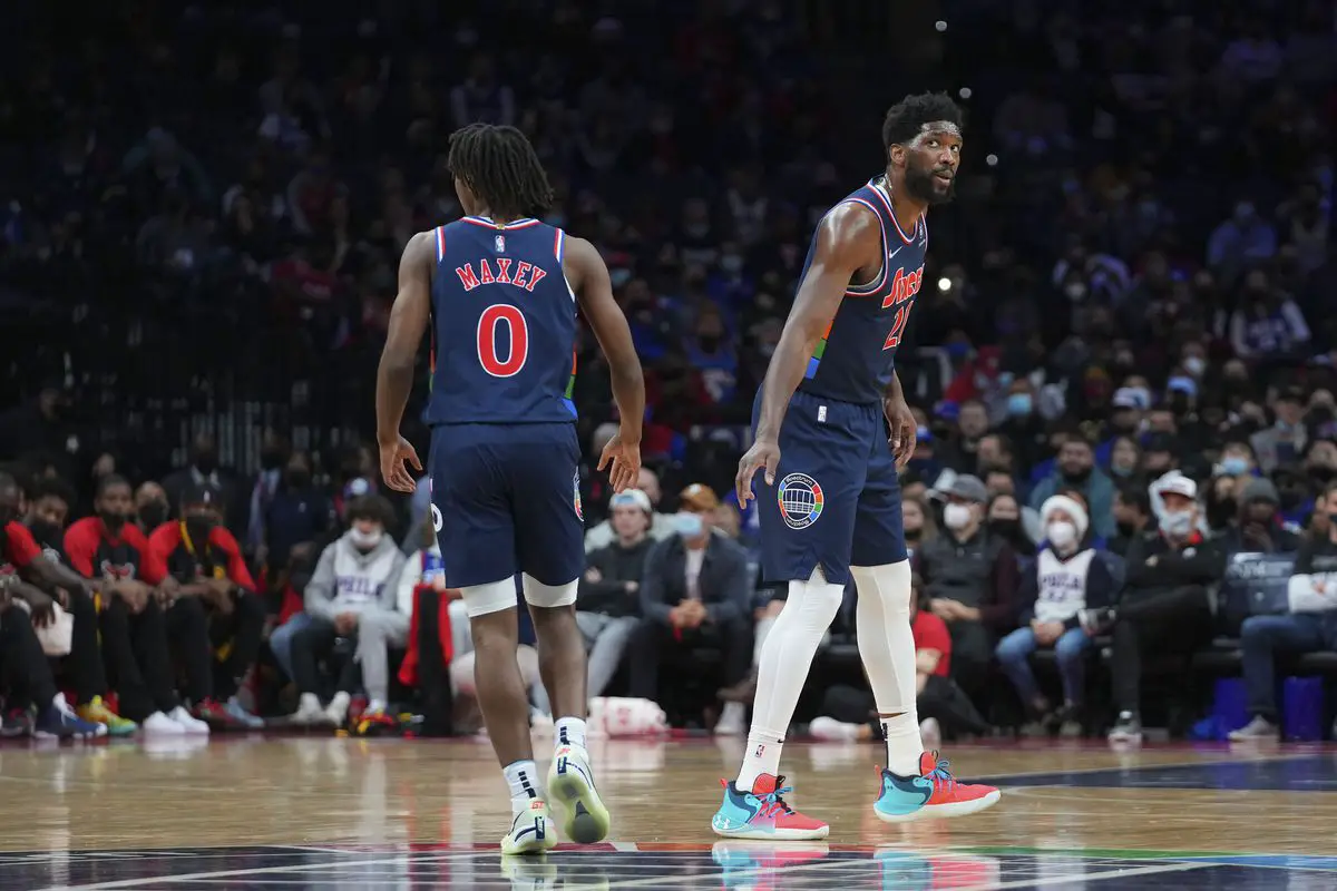 Joel Embiid and Tyrese Maxey