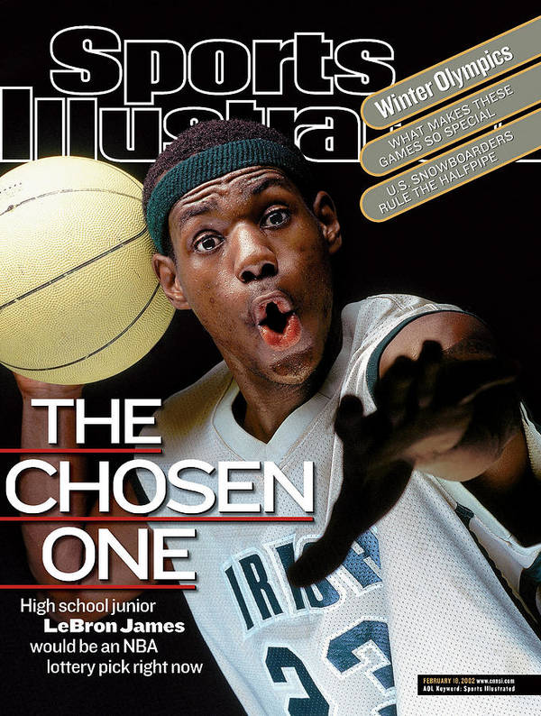 February 18, 2002; LeBron James featured on the cover of Sports Illustrated Magazine dubbed “The Chosen One.” Mandatory Credit: Sports Illustrated Photo Gallery
