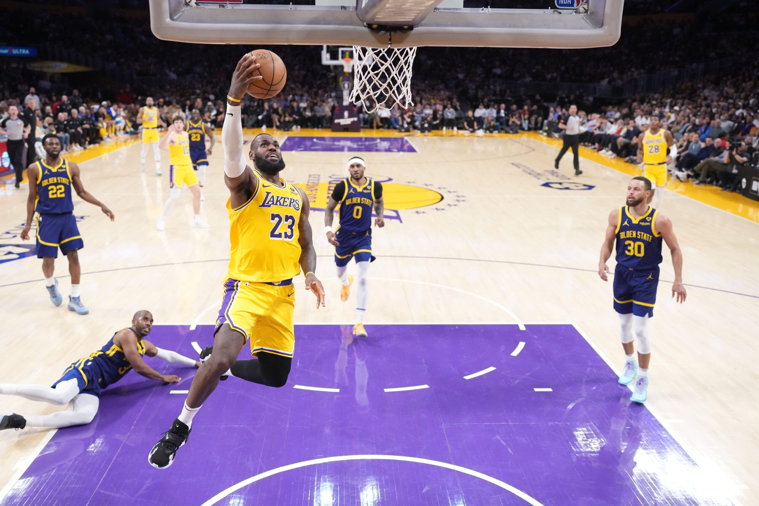 Golden State Warriors: Shaq Makes Stunning Dubs vs. Los Angeles Lakers ...