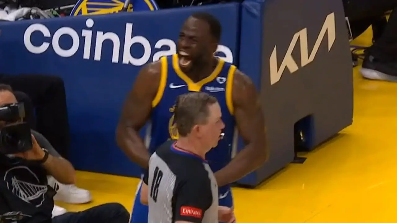 draymond green so hyped after ta