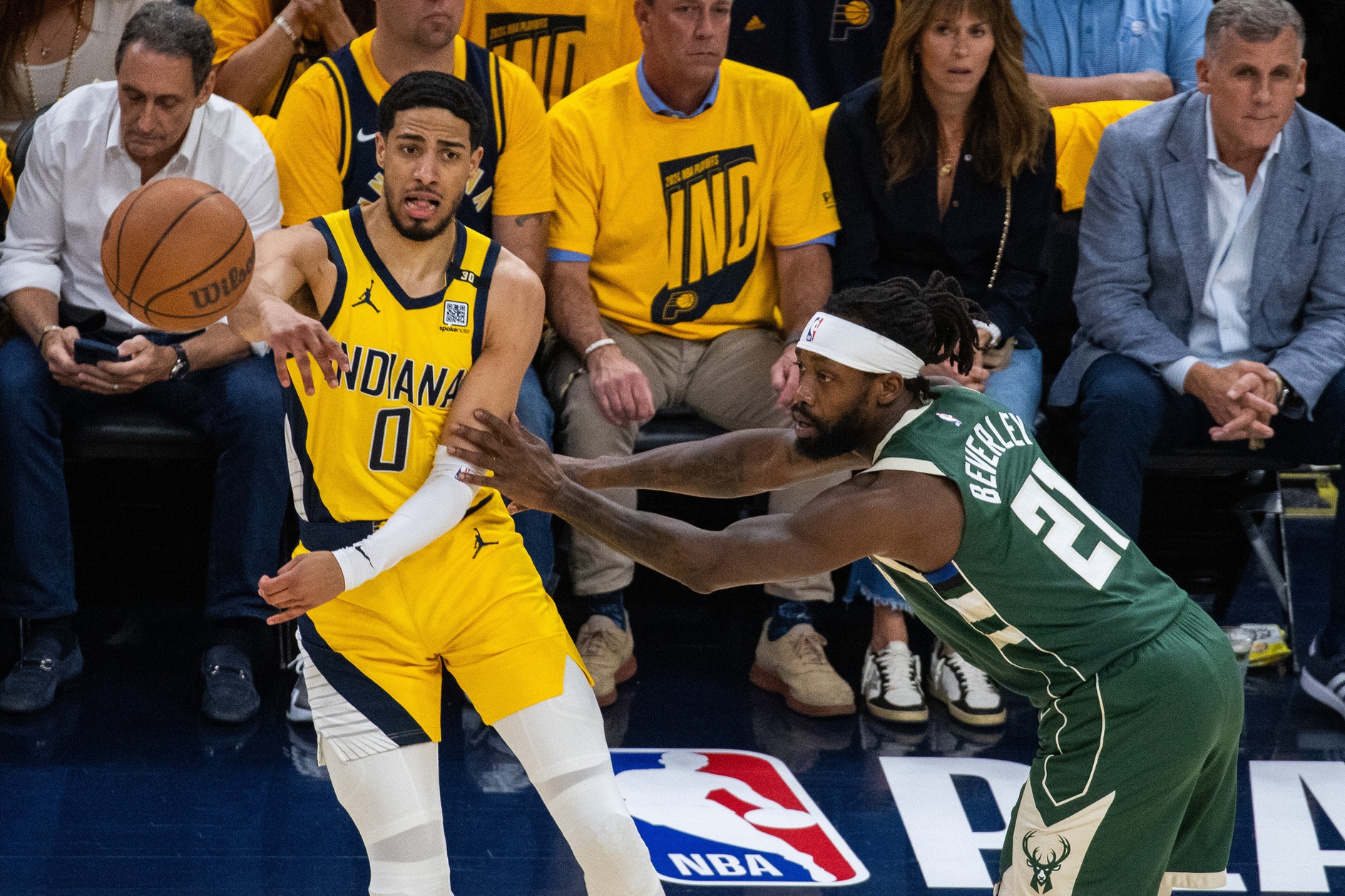 Indiana Pacers Tyrese Haliburton Hits Patrick Beverley With Epic Troll