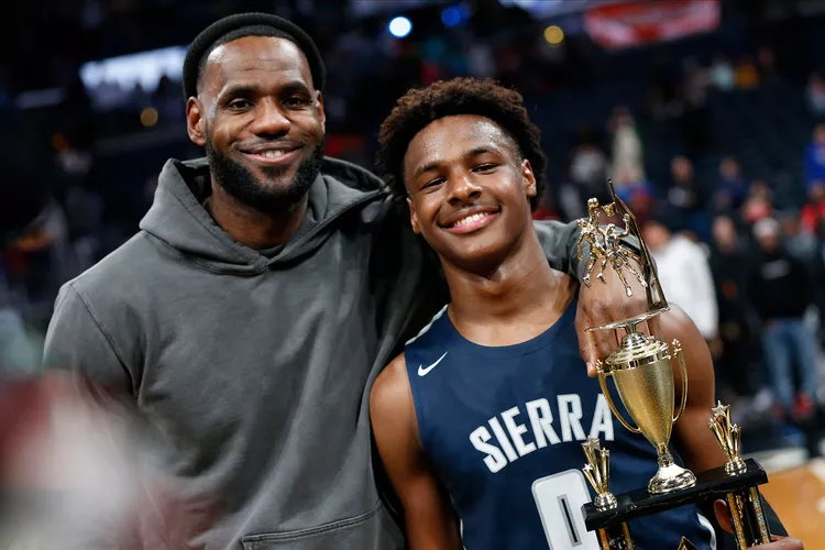 LeBron James Top Critic Gives Bronny James High Praise 3 bronny james lebron james