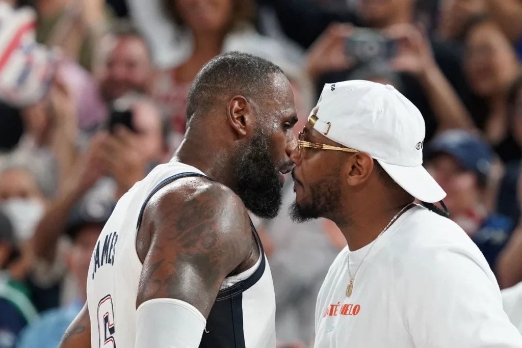 LeBron James Reveals Camelo Anthony Message That Helped Team USA Win Vs Serbia 1 team usa lebron james carmelo anthony