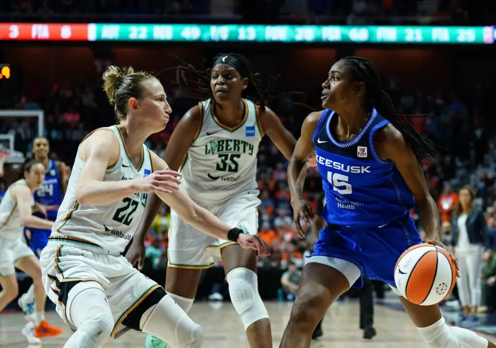 WNBA: New York Liberty vs Connecticut Sun Sun 8/24/2024 Odds, Picks, Bets And Prediction 2 USATSI 21548284