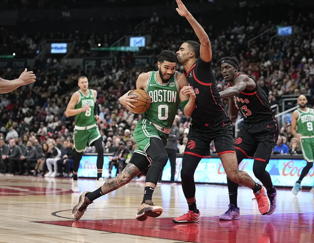 Toronto Raptors Vs Boston Celtics Odds, Picks, Moneyline NBA 2024-25 Pre-Season 10/13/2024 2 USATSI 22303166