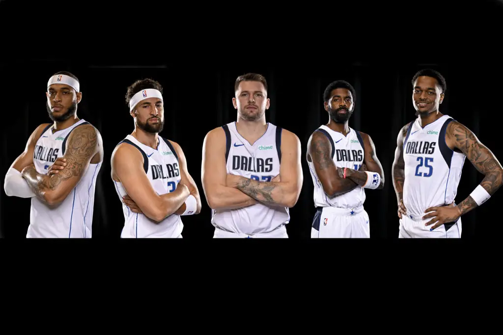Mavericks: Klay Thompson Explains How Current Team Can Be As Potent As 2017-2018 Warriors Era With Kevin Durant, Stephen Curry 1 Dallas Mavericks, Klay Thompson, Luka Doncic, Kyrie Irving