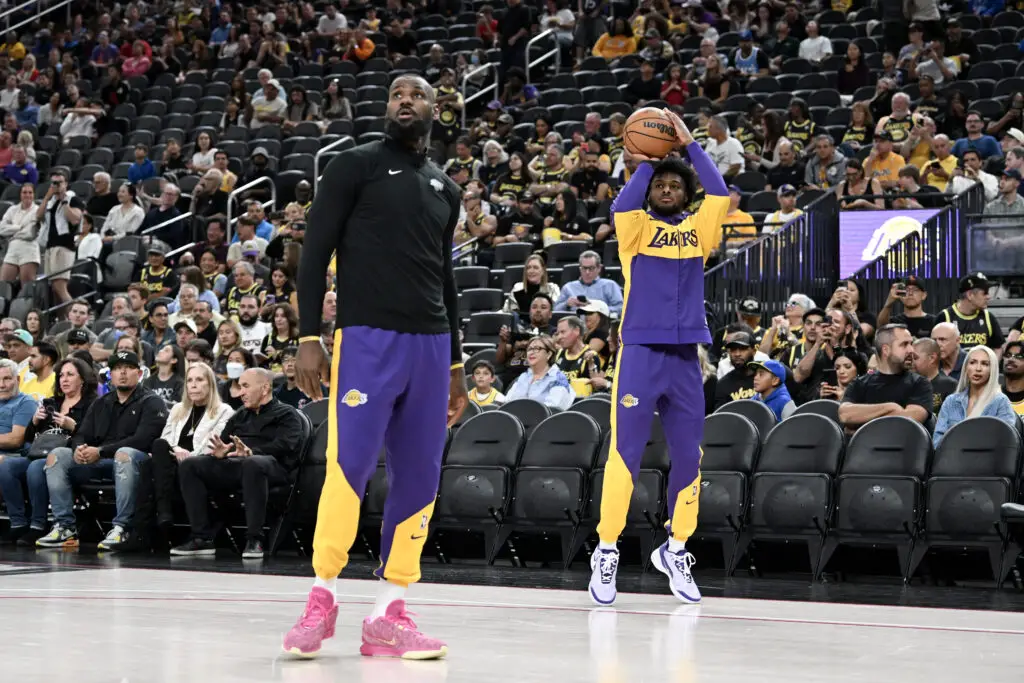 LeBron James Gives Simple Two-Word Description On Mentoring Bronny James 4 LeBron James, Bronny James