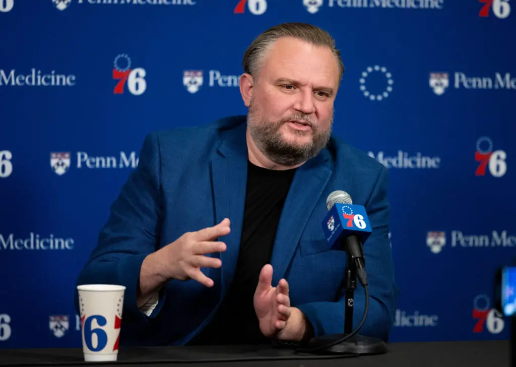 Joel Embiid Trade a Possibility Says Source If Player Confronts Reporter Again; 2023 MVP Likes Tweet About Daryl Morey 3 Daryl Morey, Philadelphia 76ers