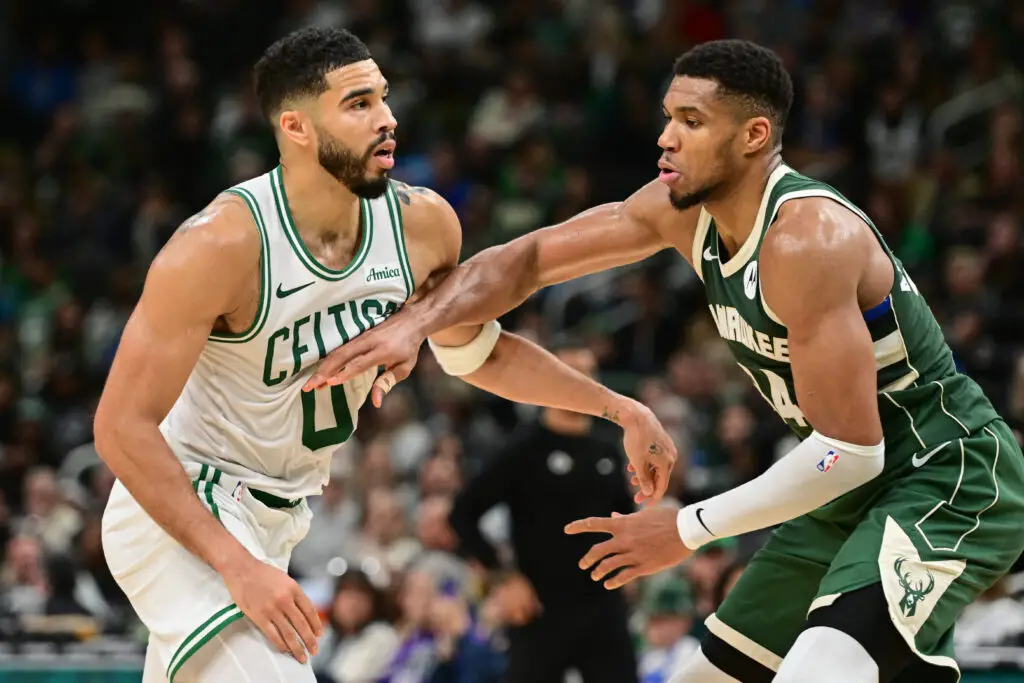 Bucks' Giannis Antetokounmpo Responds to Being Called 'A Child' By Jaylen Brown For Gotcha Moment in 113-107 Loss - 'I'll Do It Again' 3 Giannis Antetokounmpo, Milwaukee Bucks