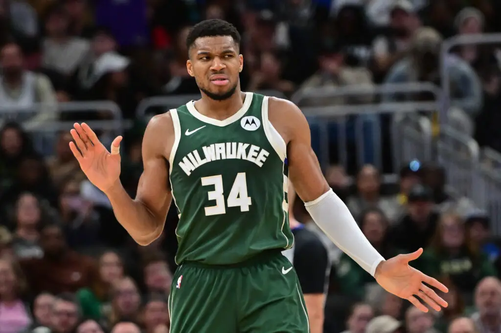 Bucks' Giannis Antetokounmpo Responds to Being Called 'A Child' By Jaylen Brown For Gotcha Moment in 113-107 Loss - 'I'll Do It Again' 2 Giannis Antetokounmpo, Milwaukee Bucks