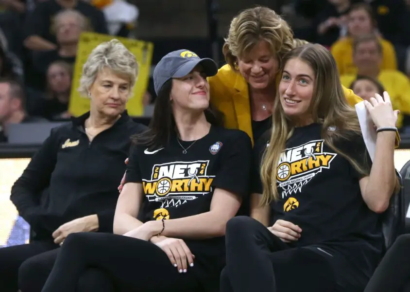 "More Than A Game": Caitlin Clark Reacts To Cancer Survivor Tribute During Iowa Hawkeyes Game 3 USATSI 22995020