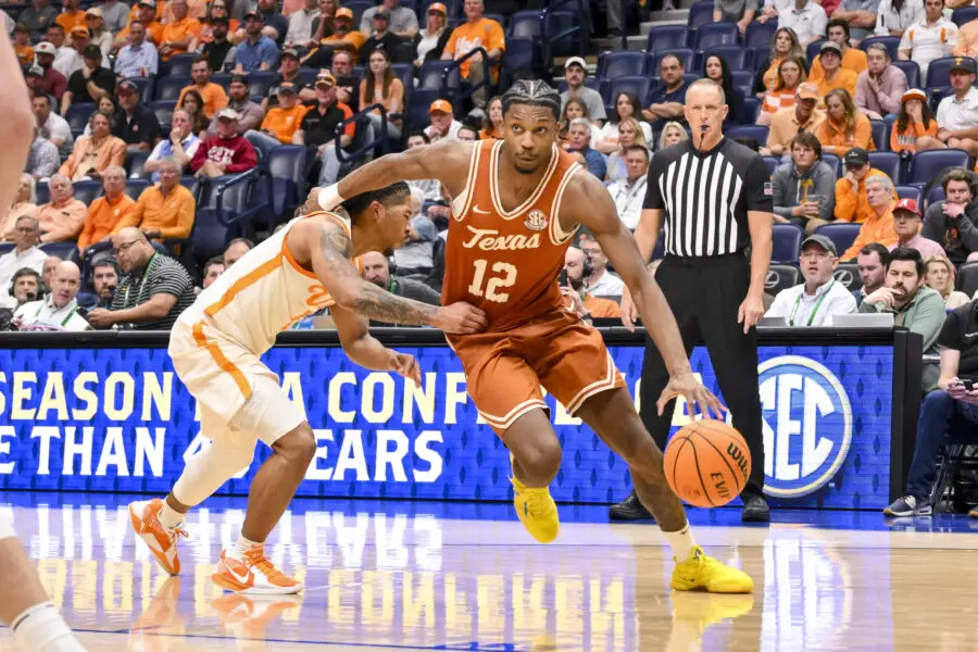 Major College Basketball Coach Expected To Be Fired After NCAA Tournament Loss 3 Texas Longhorns guard Tramon Mark (12) drives to the basket past Tennessee Volunteers guard Chaz Lanier (2) during the second half at Bridgestone Arena.