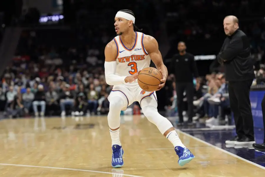 'Too Slow': New York Knicks Starter Upset With Pace In Game 2 Loss To Pistons 2 New York Knicks guard Josh Hart (3) stops to shoot a three during the first quarter against the Charlotte Hornets at Spectrum Center.