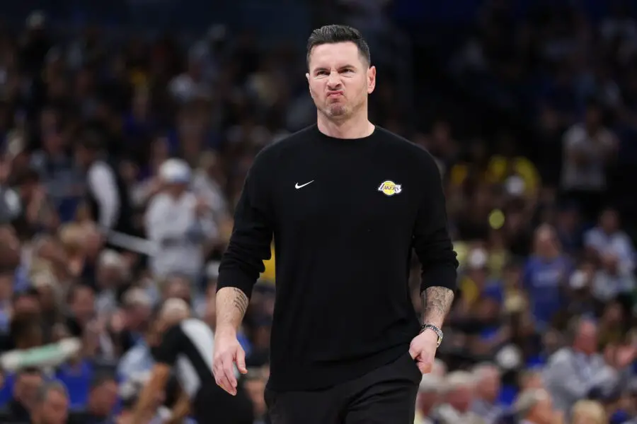 'Blatant Trip': Los Angeles Lakers Coach Makes Nasty Allegation About Refs No Call On Luka Doncic 2 Los Angeles Lakers head coach JJ Redick