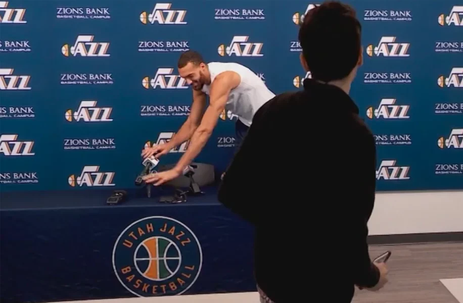 Colossal Harmony: The Gobert Effect 1 Utah Jazz center Rudy Gobert touched the microphones and recorders of the media after his March 9 press conference -- two days before he tested positive for coronavirus. KUTV