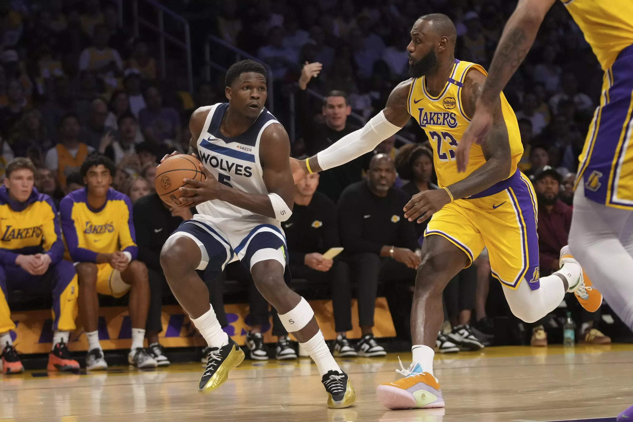 "He Has Never Looked So Stiff": LeBron James' Ken Doll Gets Poked By Jason & Travis Kelce 1 los angeles lakers lebron james anthony edwards