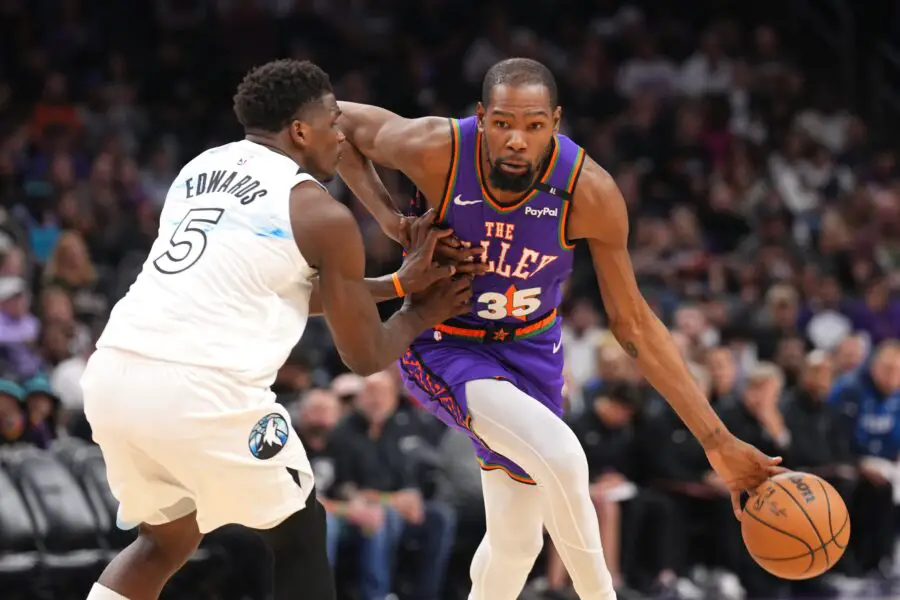 New NBA Trade Intel on Minnesota Timberwolves' Interest in Kevin Durant 2 Kevin Durant, Phoenix Suns, Anthony Edwards, Minnesota Timberwolves, NBA