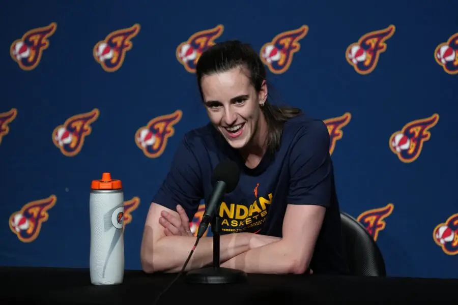 'Crazy Levels Of Hate': Mean Caitlin Clark Comments Make WNBA Fans Push For ESPN Boycott 2 Jun 19, 2025; San Francisco, California, USA; Indiana Fever guard Caitlin Clark (22) talks to media members before the game against the Golden State Valkyries at Chase Center. Mandatory Credit: Darren Yamashita-Imagn Images